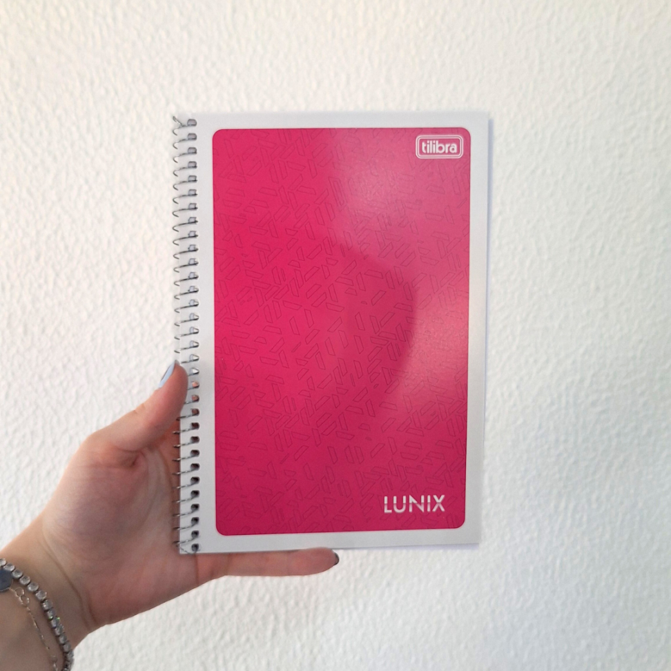 Caderno com Espiral Capa Flexível Pequeno 1/4 Lunix Tilibra - #11