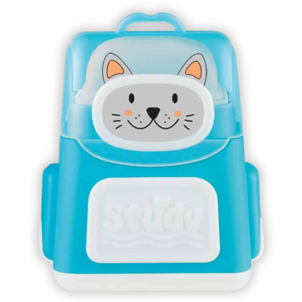 Apontador Duplo com Depósito e Borracha Mochila Tris - #5