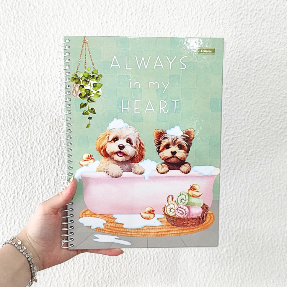 Caderno com Espiral Universitário Furfriends 1 Matéria Foroni - #1