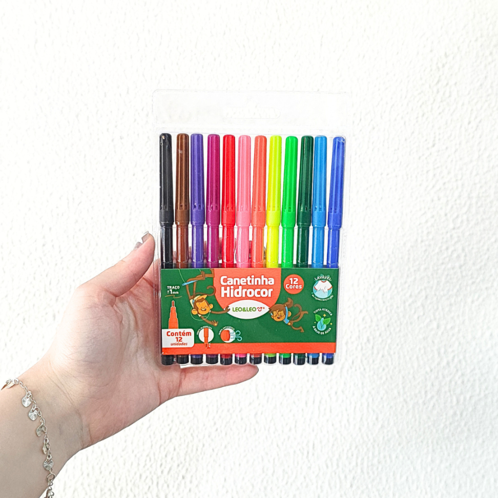 Canetinha Hidrocor 12 Cores Leo e Leo - #4