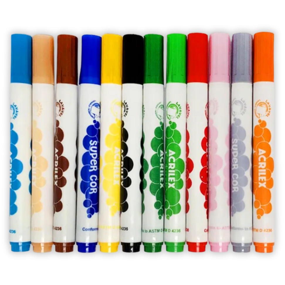 Big Canetas Hidrográficas 12 Cores Acrilex - #1