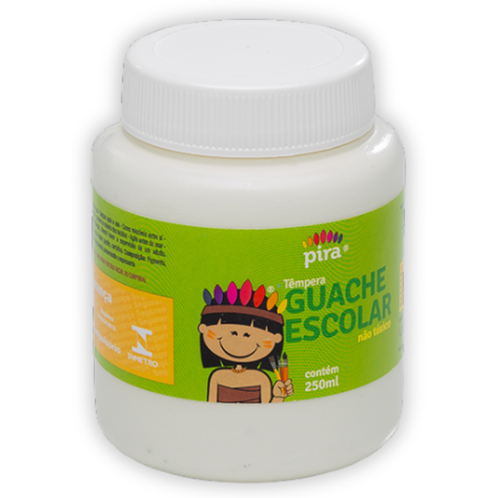 Tinta Têmpera Guache Escolar 250ml Pira - #6