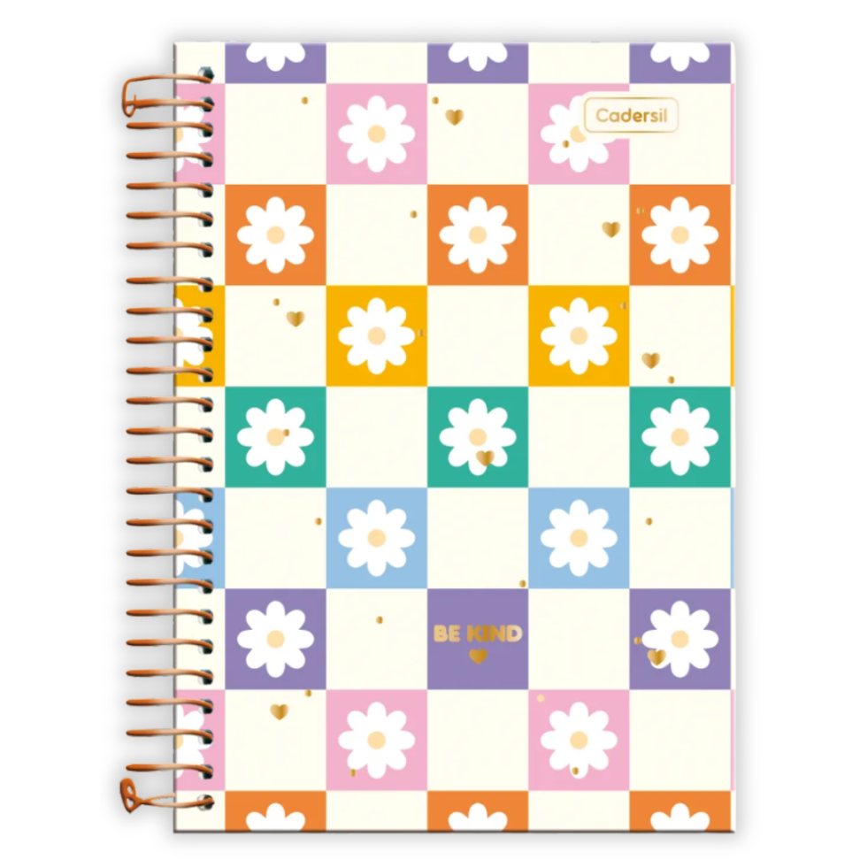 Caderno com Espiral Pequeno 1/4 Be Kind Cadersil - #5