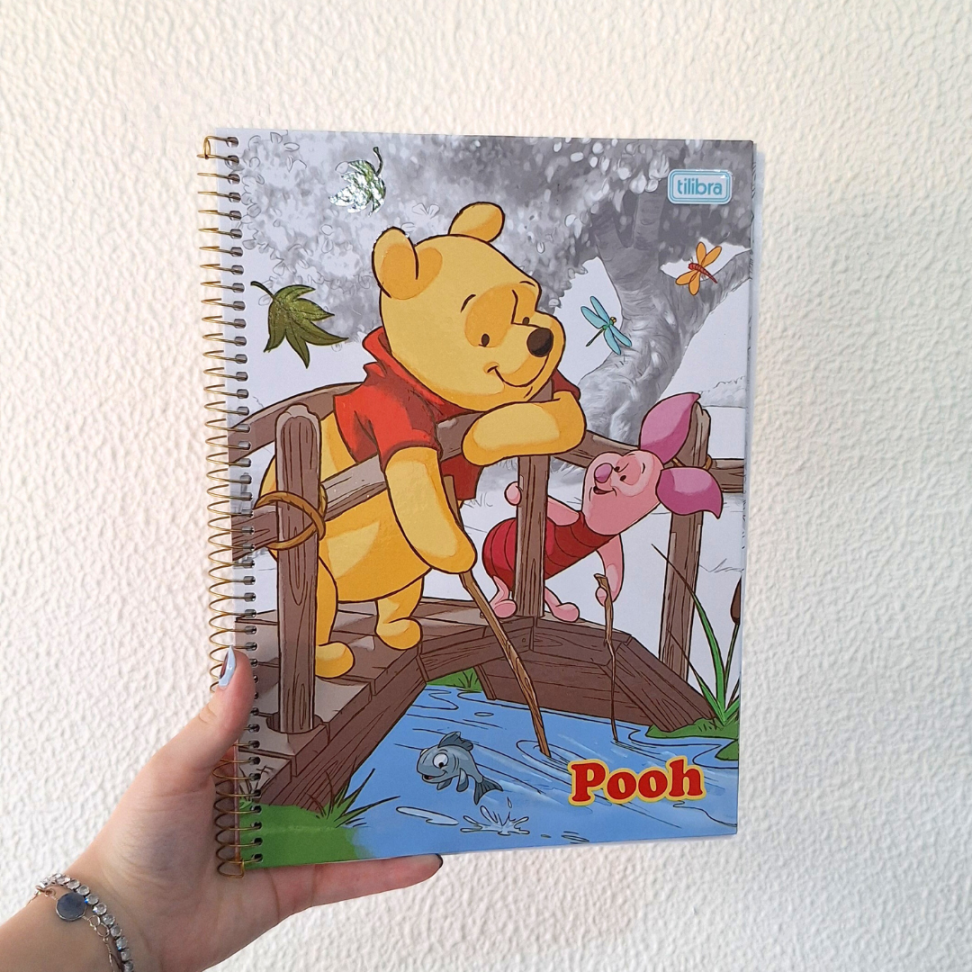 Caderno com Espiral Pooh Core 1 Matéria Connect Tilibra - #11