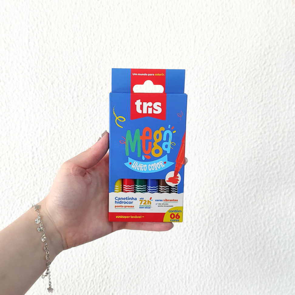 Canetinha Hidrocor Mega Hidro Color 6 Cores Tris - #2