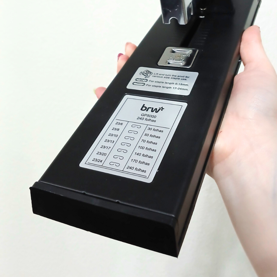 Grampeador 240 Folhas Estrutura Metálica GP5000 BRW - #5