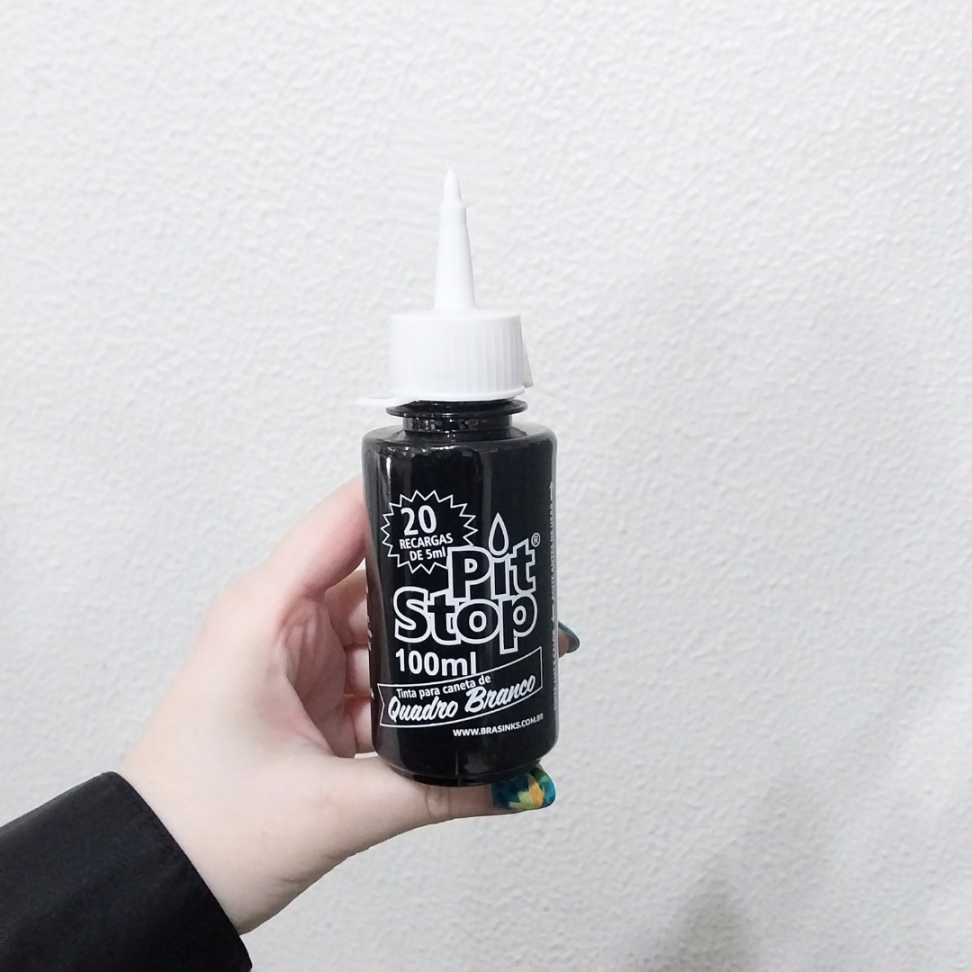 Tinta Refil para Marcador de Quadro Branco Pit Stop 100ml Brasinks - #5