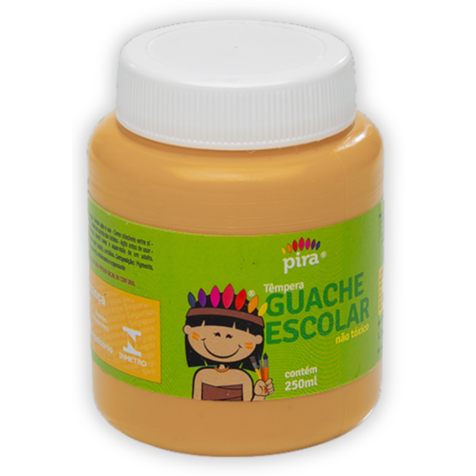 Tinta Têmpera Guache Escolar 250ml Pira - #8