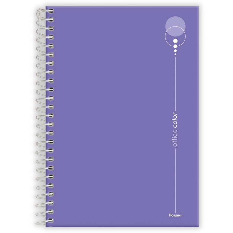 Caderno com Espiral Pequeno 1/4 Office Color Foroni - #4