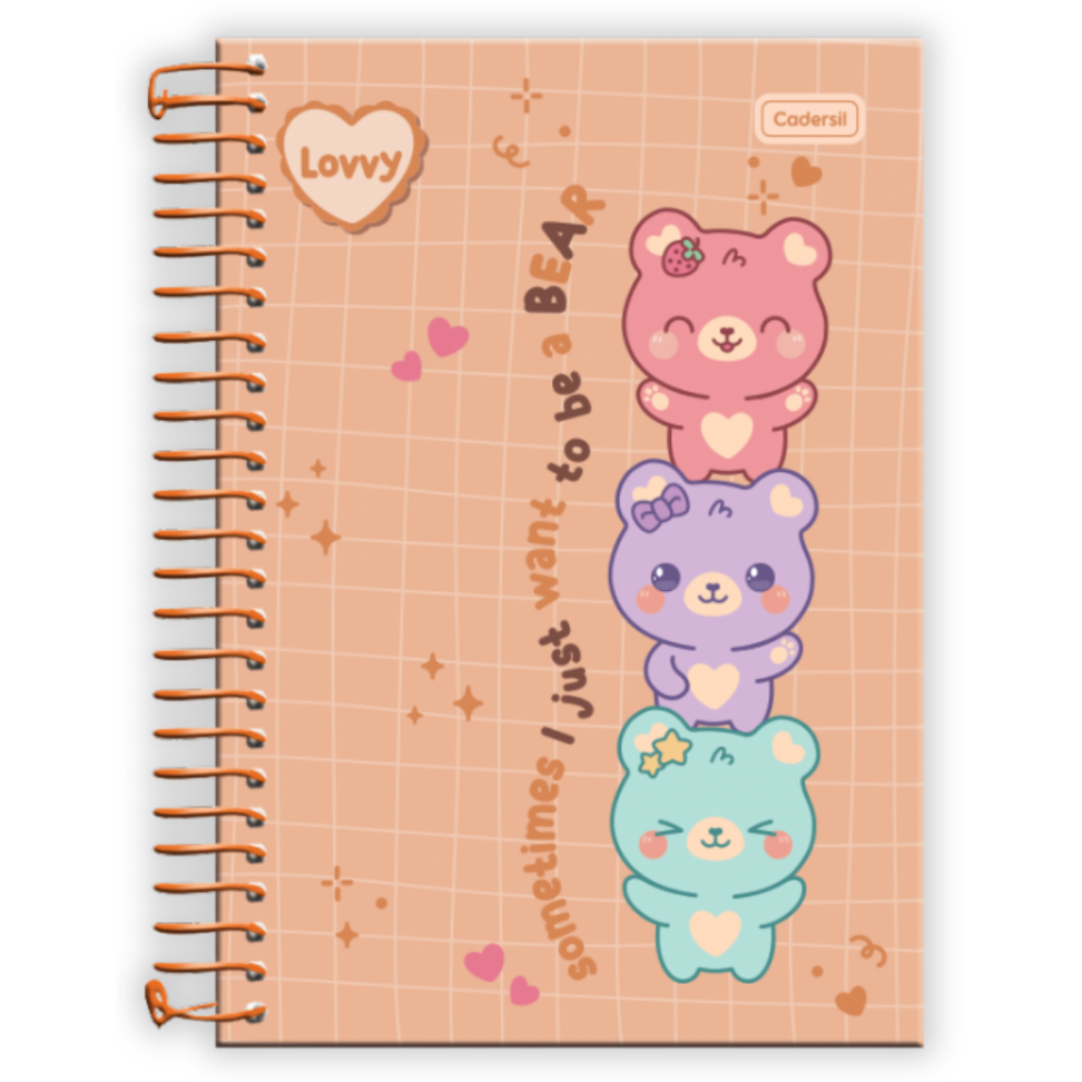 Caderneta com Espiral Lovvy Cadersil - #3