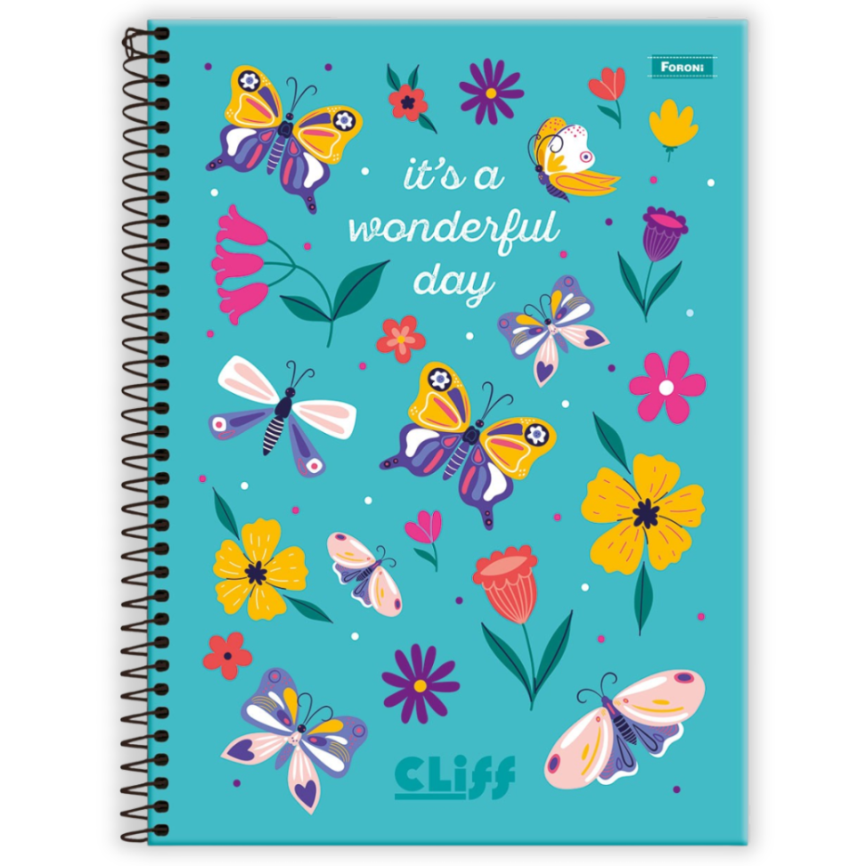 Caderno com Espiral Universitário Cliff Feminino 1 Matéria Foroni - #4