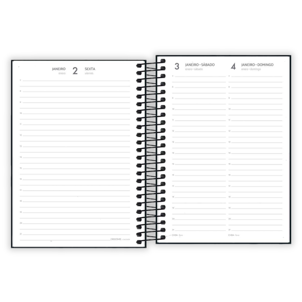 Agenda Executiva Espiral Diária Colorida Spice 2026 Tilibra - #10