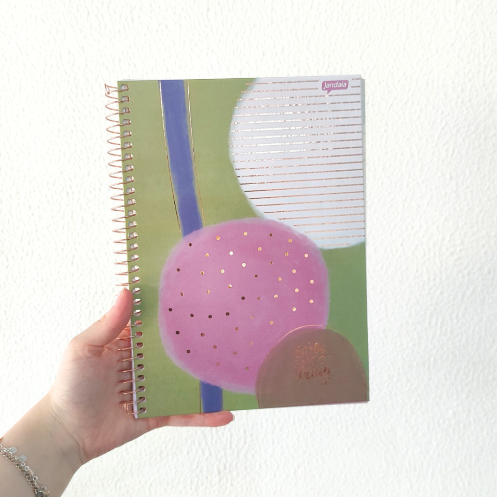 Caderno com Espiral Colegial La Creme 1 Matéria Jandaia - #1