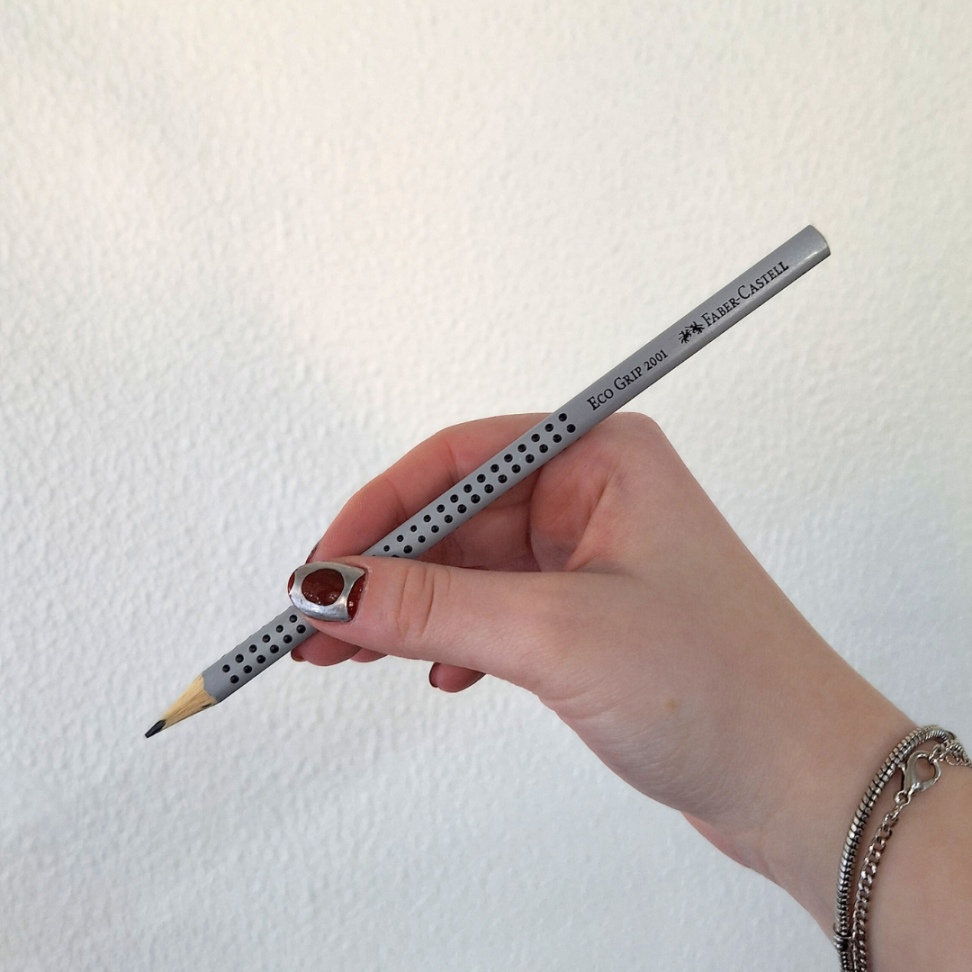 Lápis Grafite de Escrever Grip 2001 Cinza Faber-Castell - #2