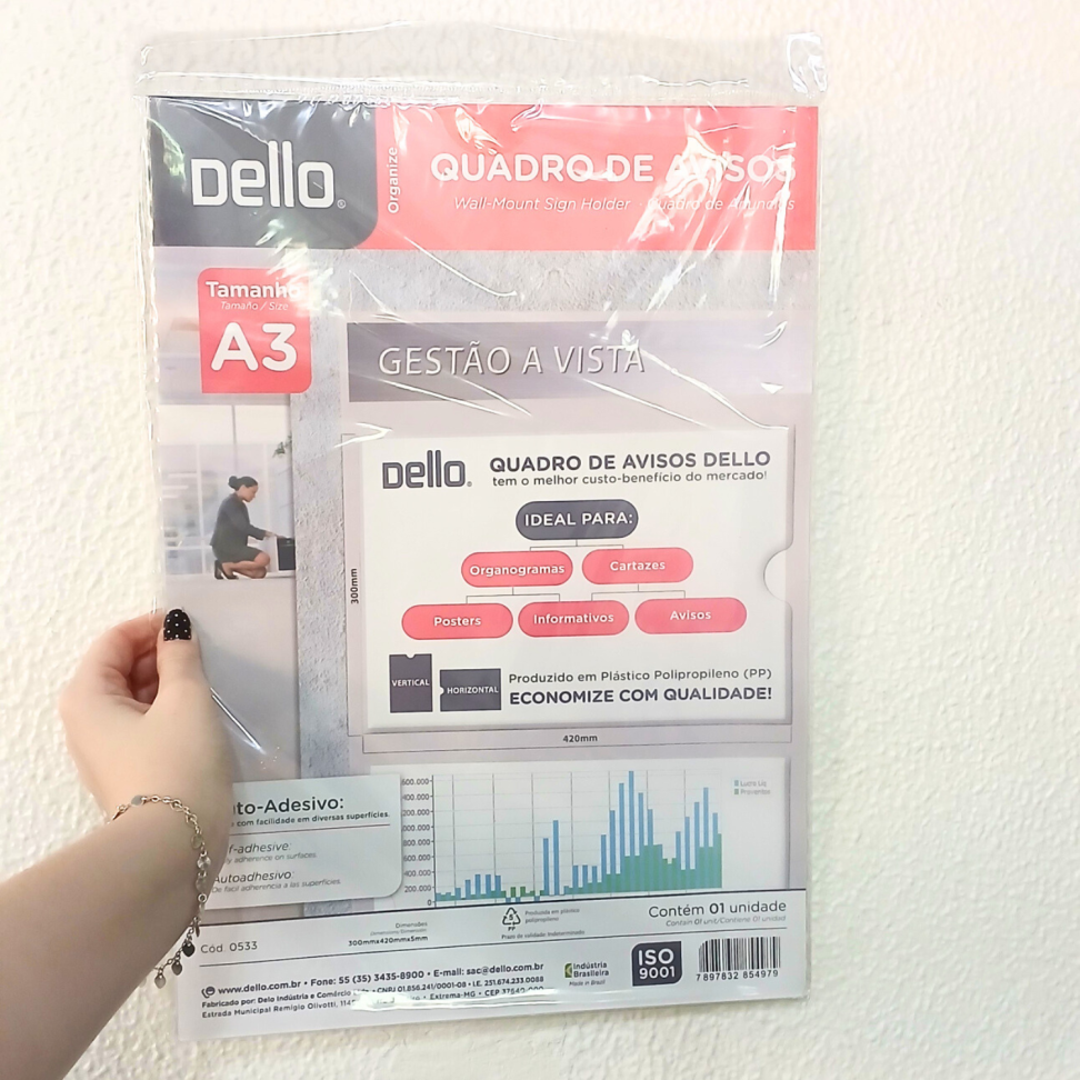 Display A3 Quadro de Avisos Flexível Dello - #3