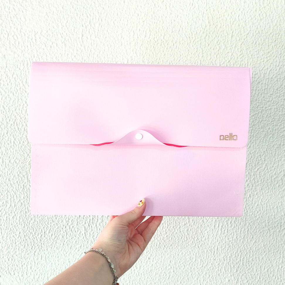 Pasta Sanfonada Linho com 12 Divisórias Serena Dello - #5