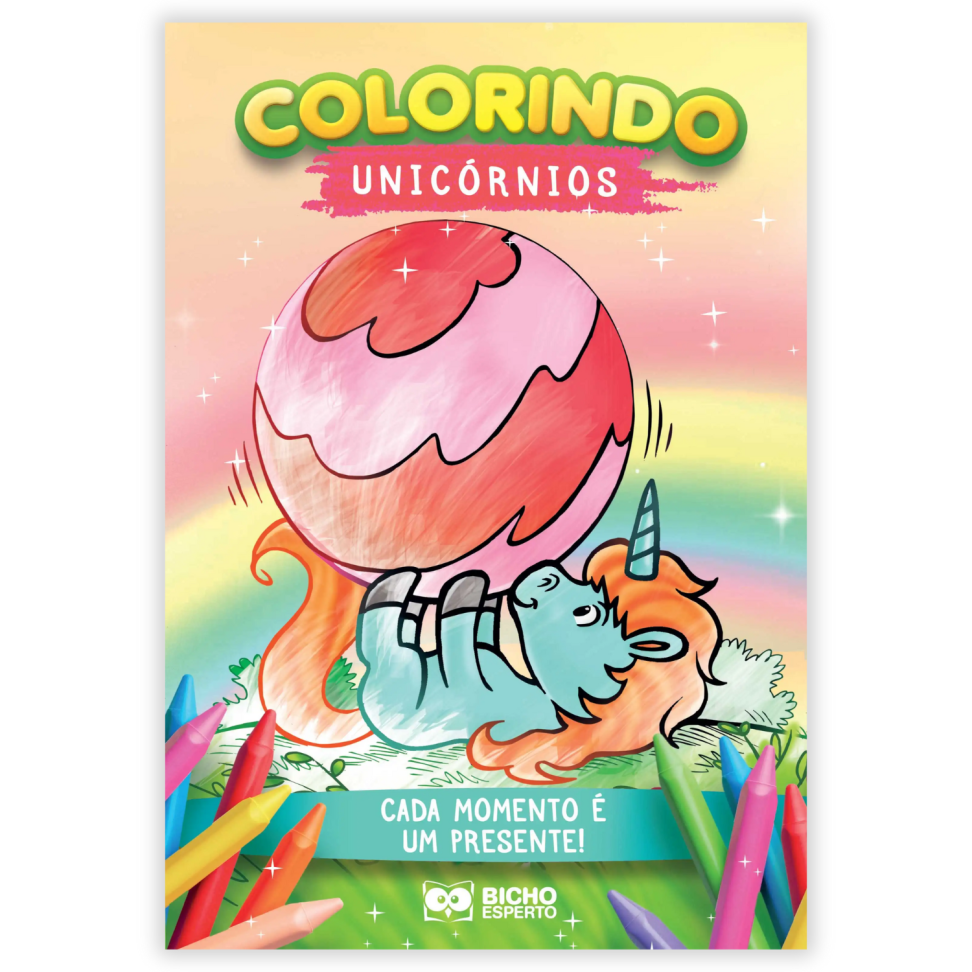 Livro Colorindo Unicórnios Bicho Esperto - #1