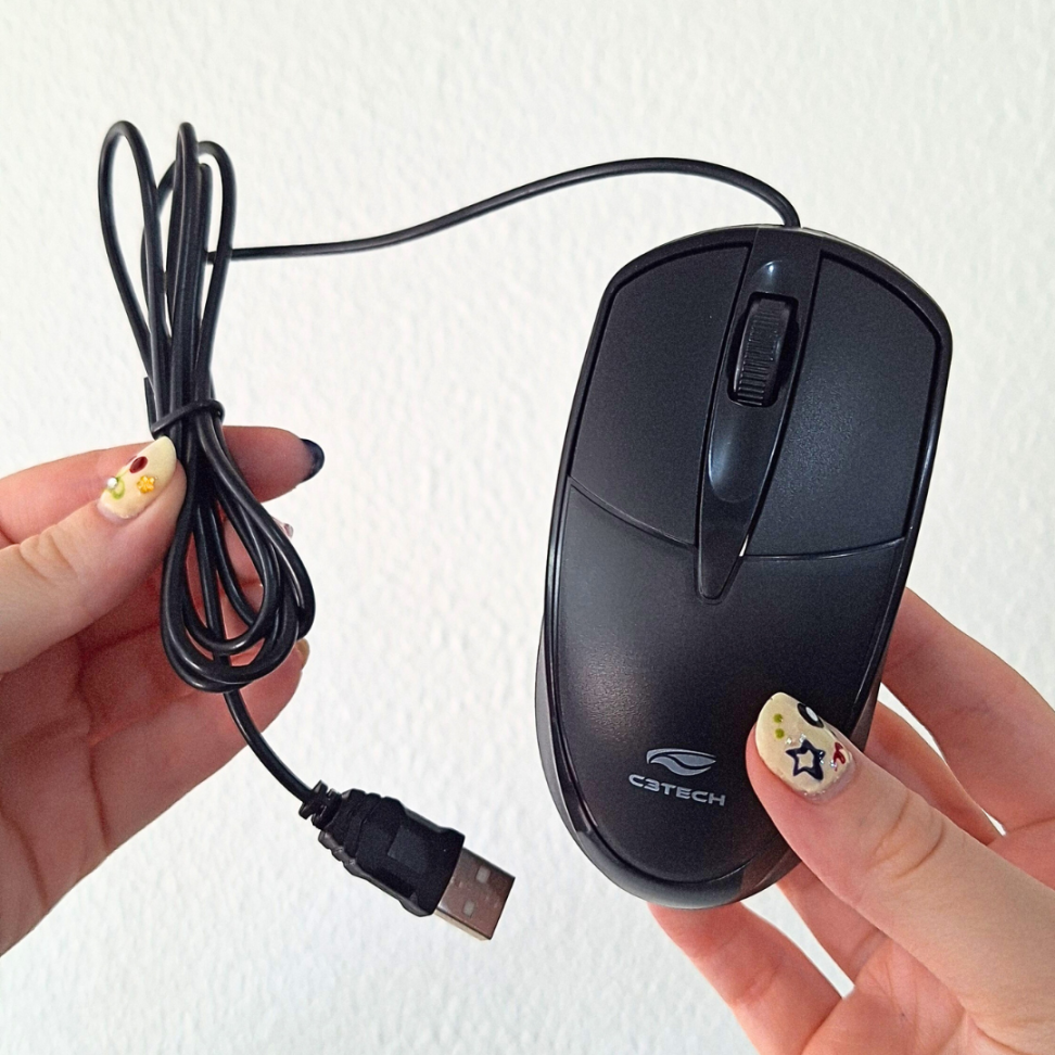 Mouse USB com Fio MS-31BK C3Tech - #1
