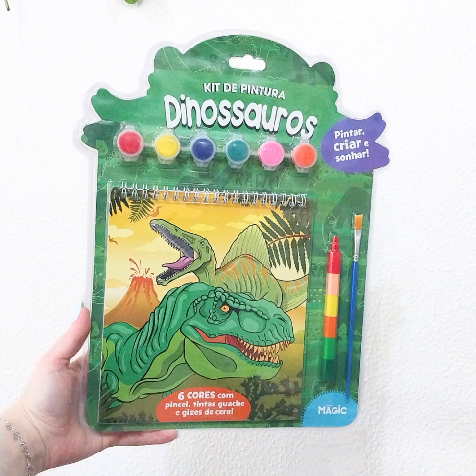 Kit de Pintura Dinossauros 4 Peças Editora Magic - #3