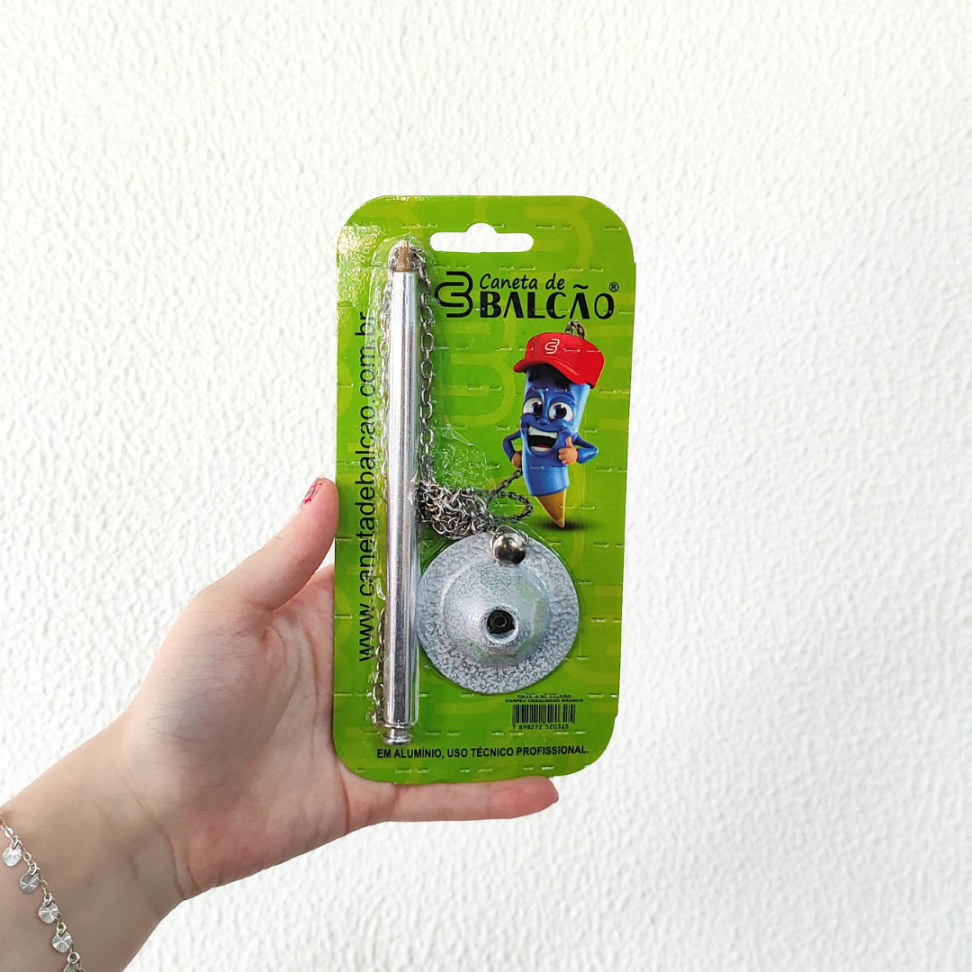 Caneta Esferográfica de Balcão Fixa com Corrente - #1