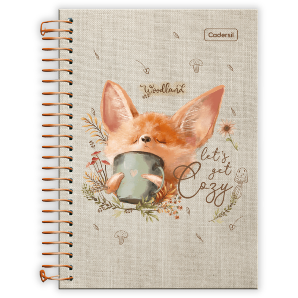 Caderno com Espiral Pequeno 1/4 Woodland Cadersil - #3