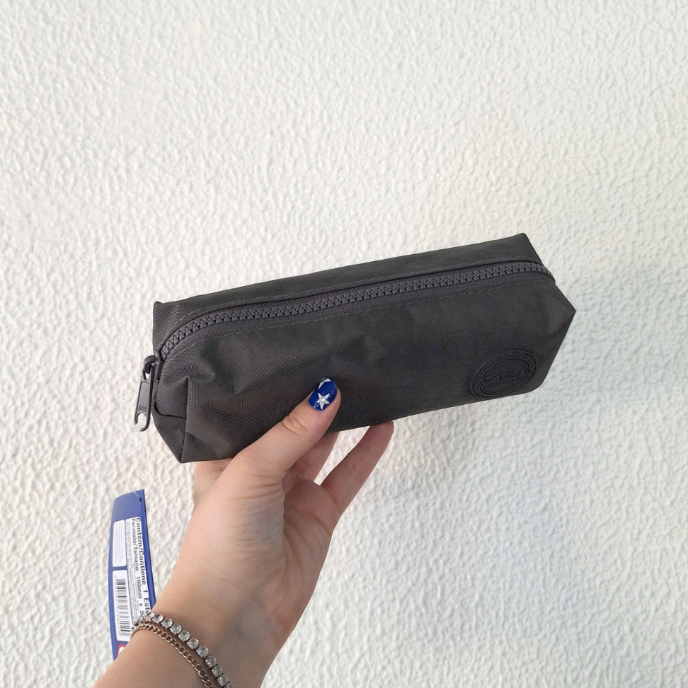 Estojo Simples Cinza Académie Tilibra - #1