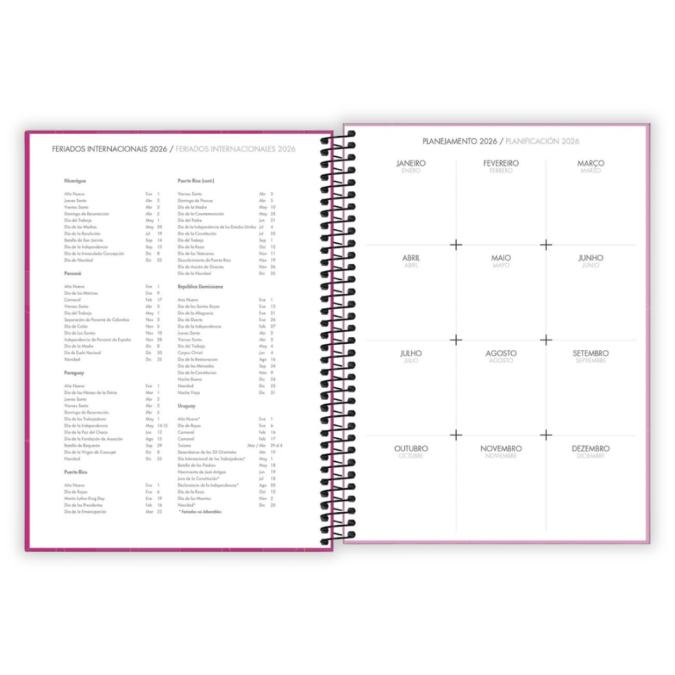 Agenda Executiva Espiral Diária Grande Spot Colorida 2026 Tilibra - #4