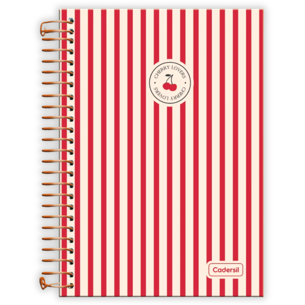 Caderno com Espiral Pequeno 1/4 Cherry Lovers Cadersil - #3