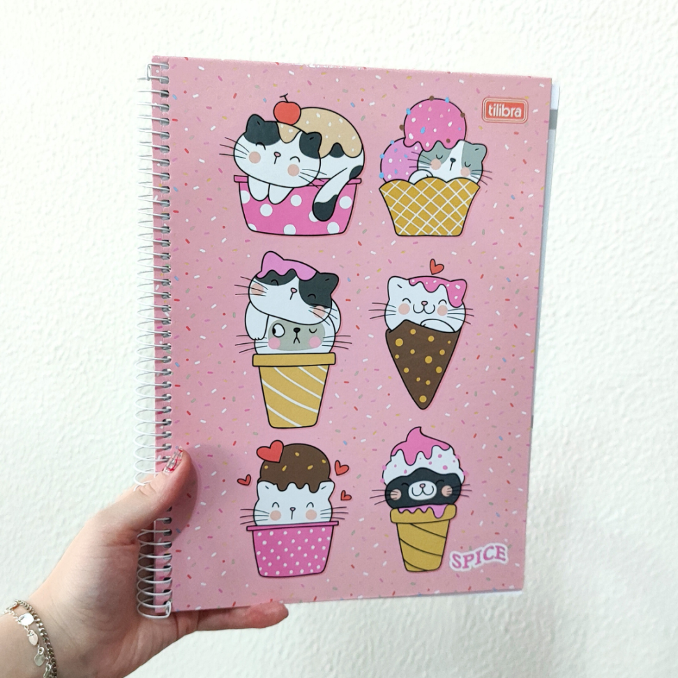 Caderno com Espiral Universitário 1 Matéria Spice Feminino Tilibra - #6