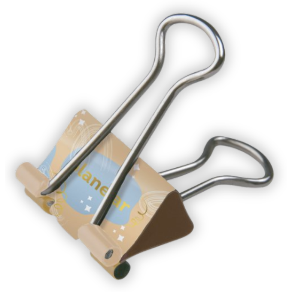 Prendedor de Papel Binder Motivarte 6 Unidades Holic Tris - #2