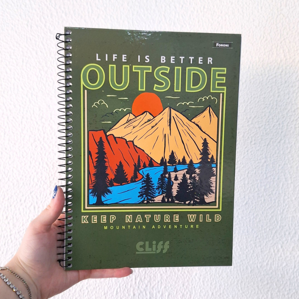 Caderno com Espiral Universitário Cliff Masculino 1 Matéria Foroni - #7