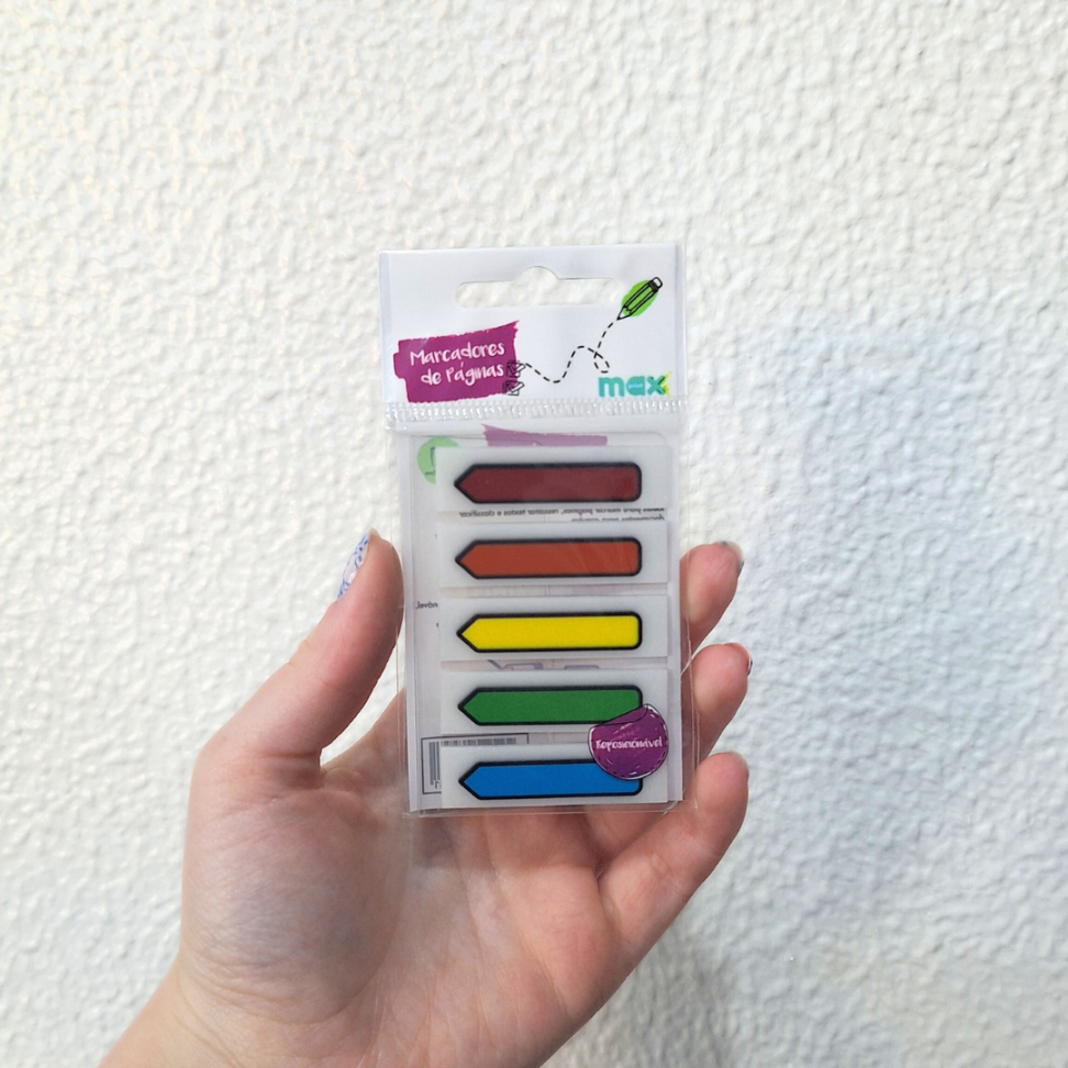 Marcadores de Página 5 Cores Setas Maxprint - #1