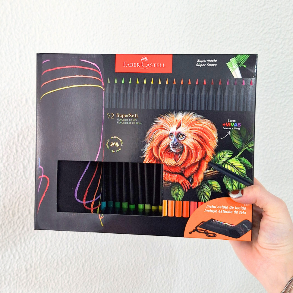 Lápis de Cor Eco SuperSoft Estojo 72 Cores Faber-Castell - #6