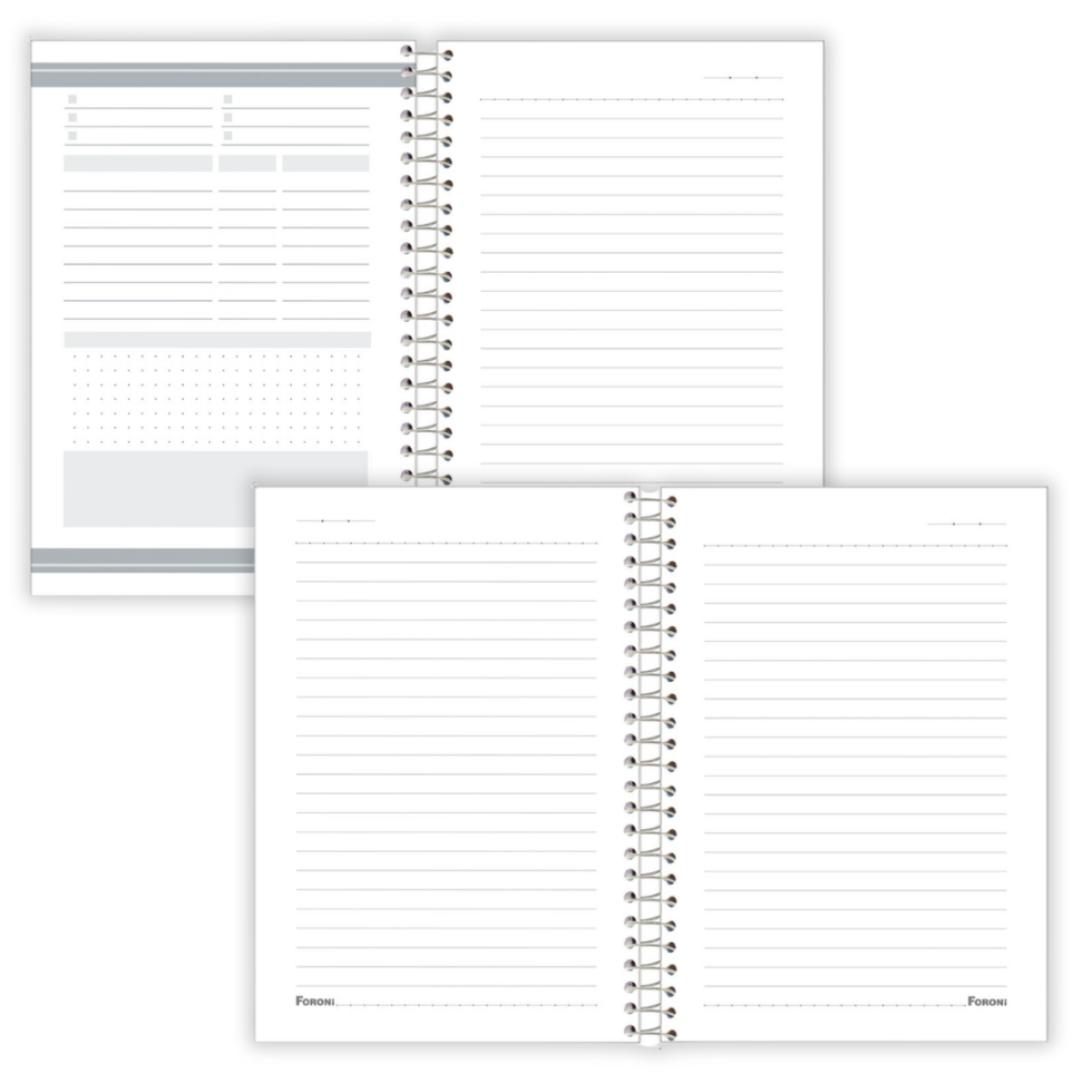 Caderno com Espiral Pequeno 1/4 Office Color Foroni - #8