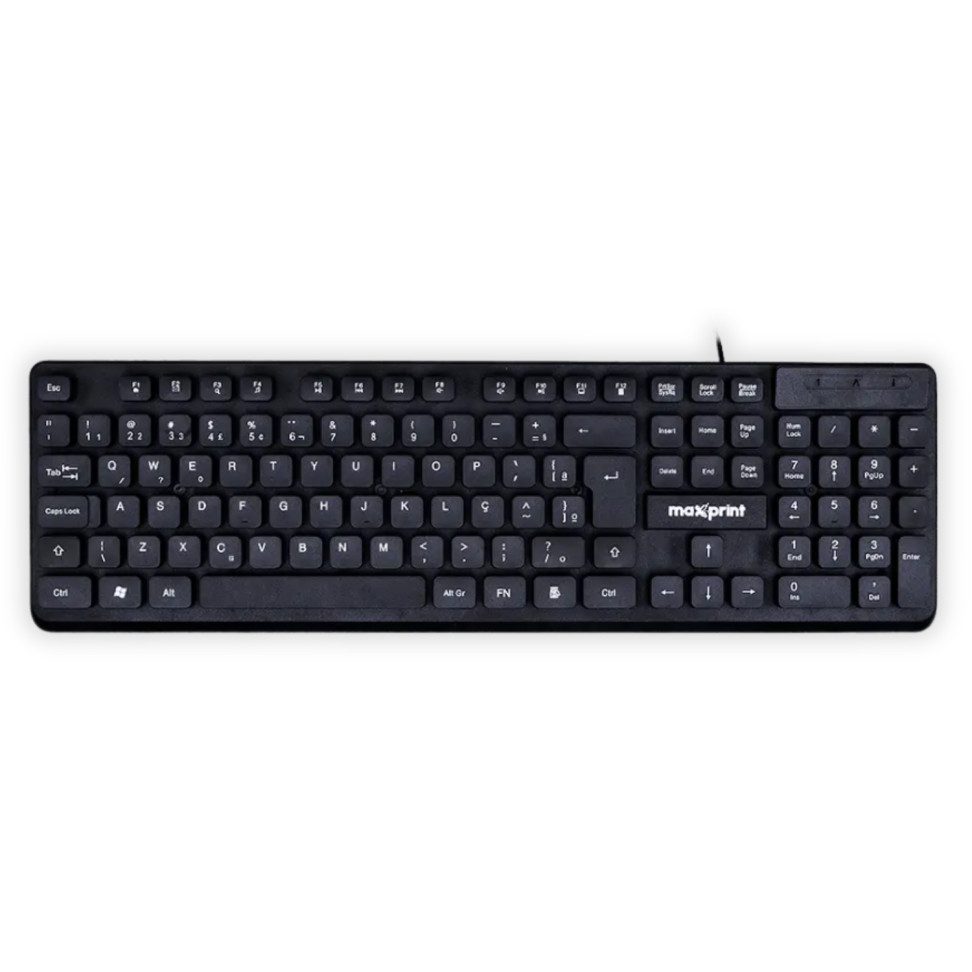 Teclado com Fio TE2001 Maxprint