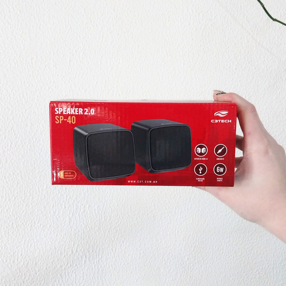 Caixa de Som Speaker 2.0 SP-40 2 Unidades C3Tech - #3