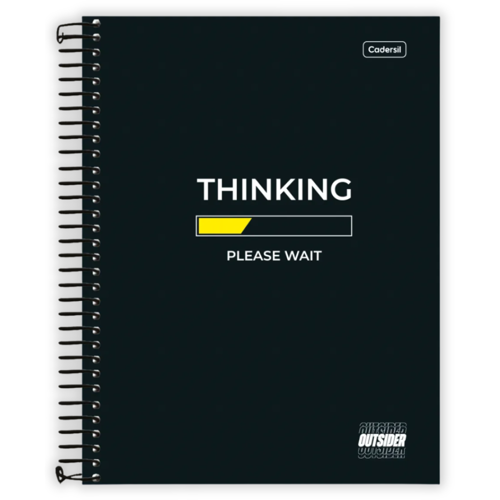 Caderno com Espiral Universitário Outsider 1 Matéria Cadersil - #3