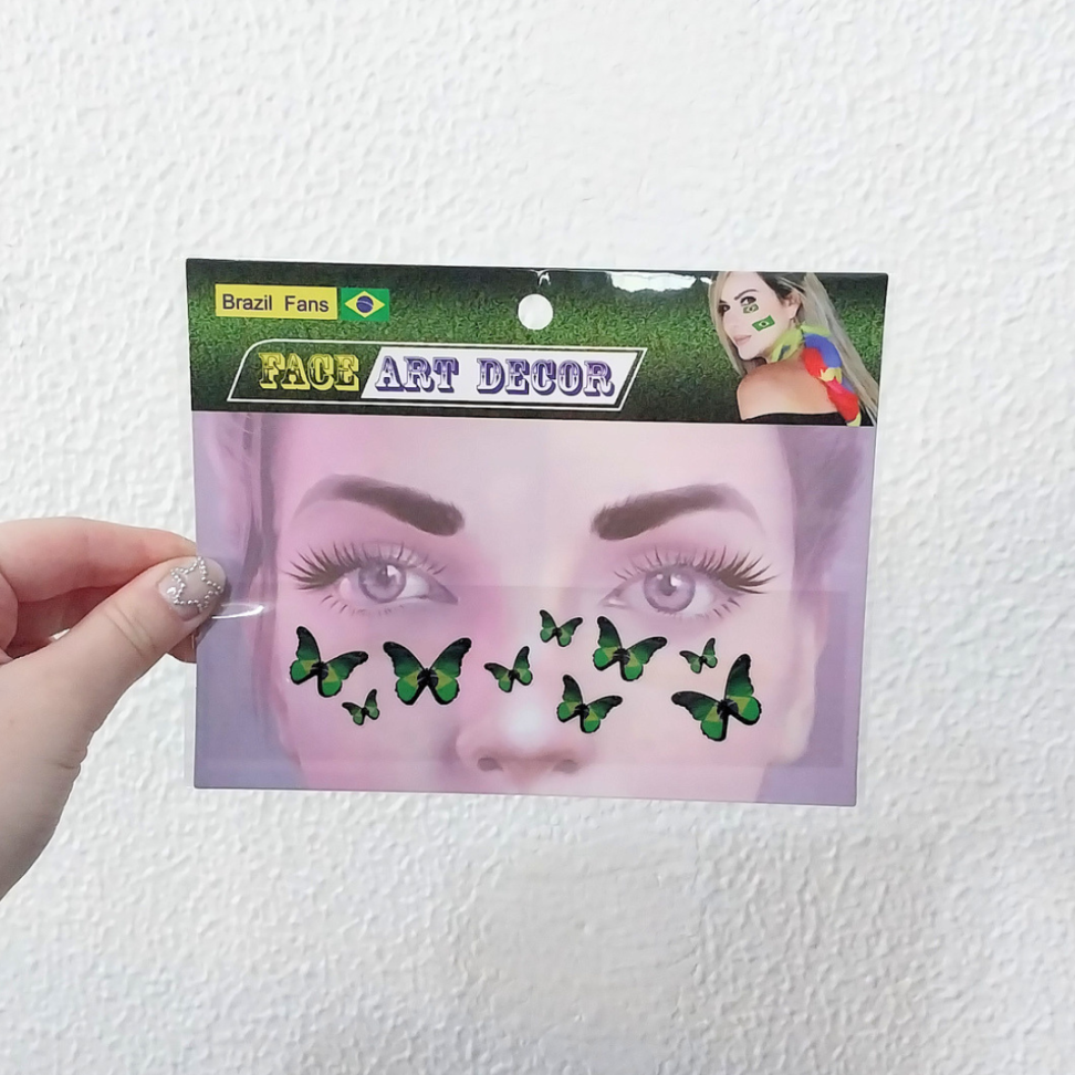Adesivos Faciais Brasil Face Art Decor Nyr Festas
