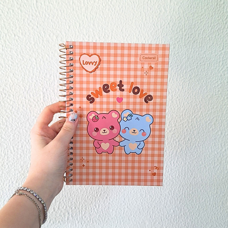 Caderno com Espiral Pequeno 1/4 Lovvy Cadersil - #4