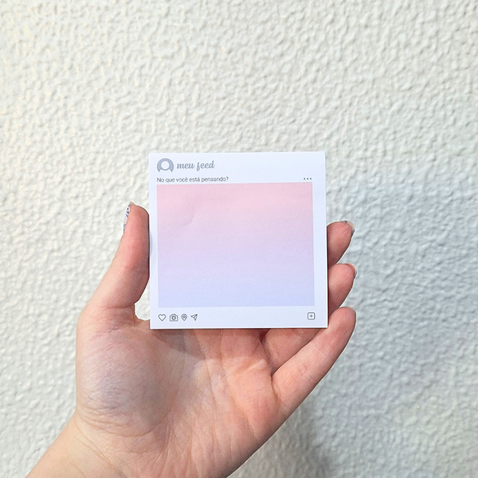 Bloco Adesivo Pima Note 76mm x 76mm My Feed Pimaco - #1