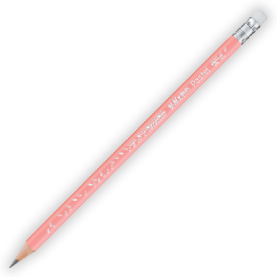 Lápis Grafite de Escrever com Borracha Ponteira Tons Pastel Black'Peps Maped - #3