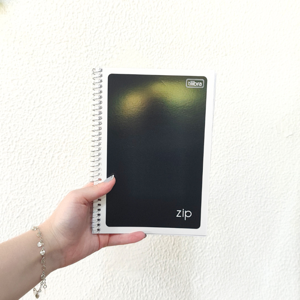 Caderno com Espiral Capa Flexível Pequeno 1/4 Zip E Tilibra - #1