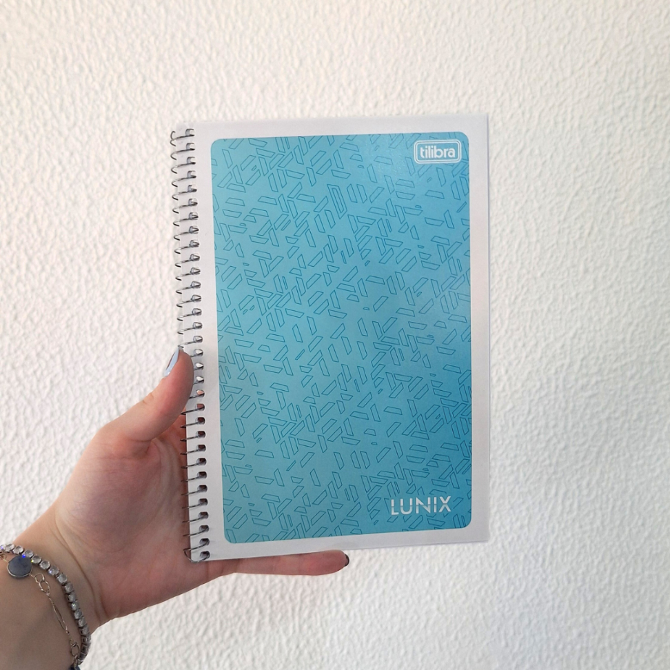 Caderno com Espiral Capa Flexível Pequeno 1/4 Lunix Tilibra - #16