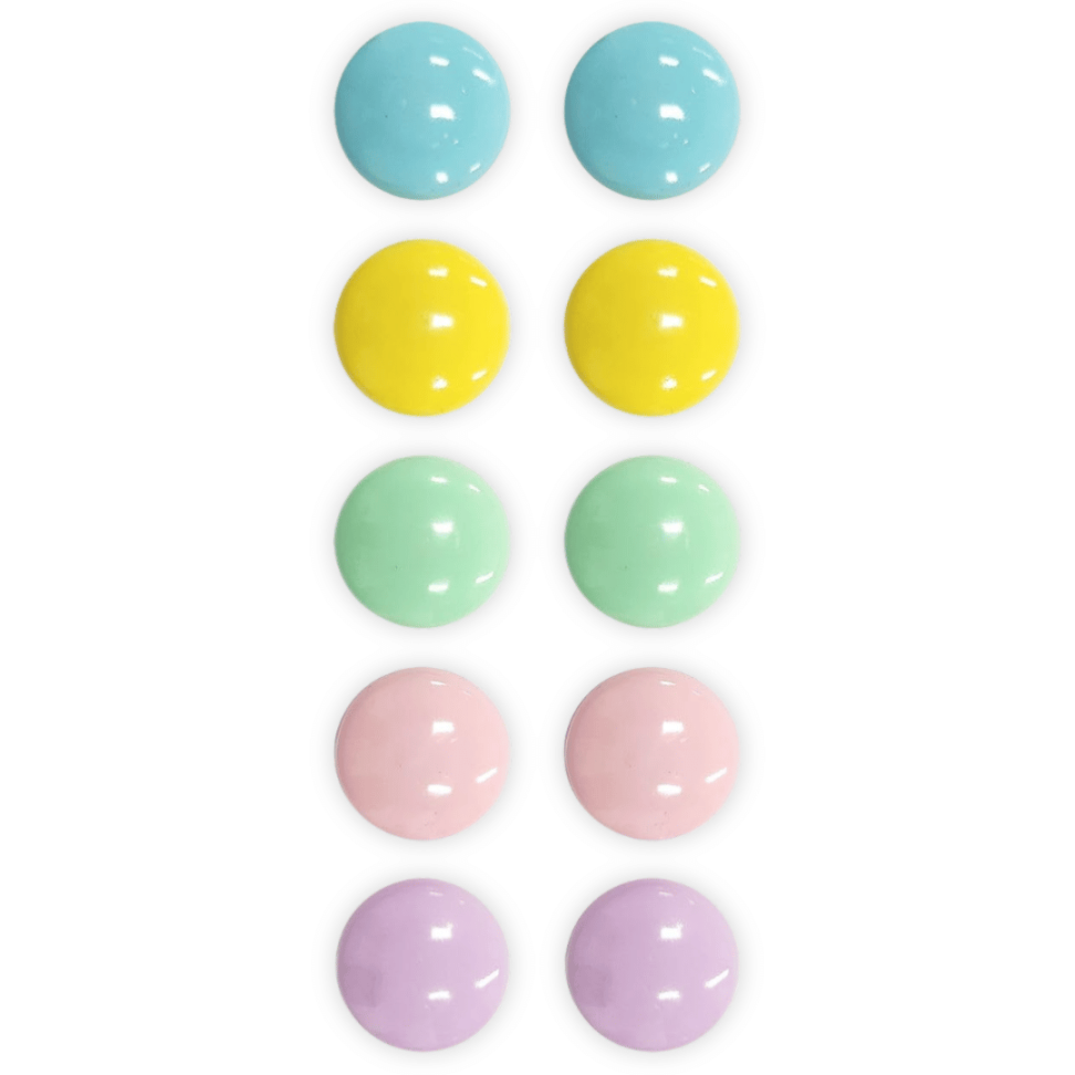 Imãs Coloridos 30mm 10 Unidades Pastel Kit