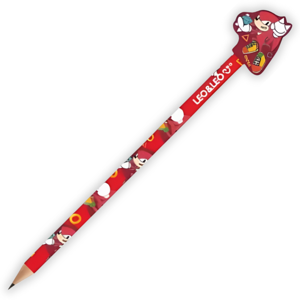 Lápis Grafite de Escrever com Borracha Ponteira Sonic Leo e Leo - #5