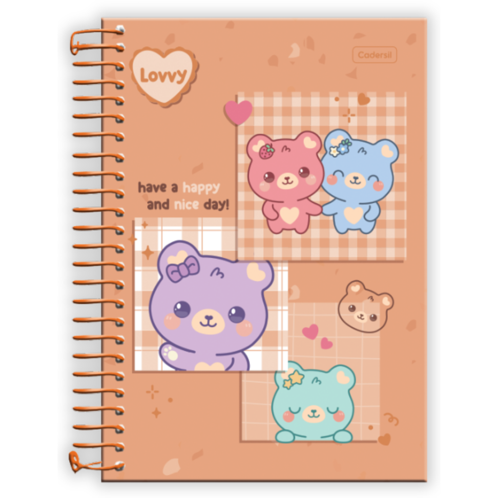 Caderneta com Espiral Lovvy Cadersil - #4