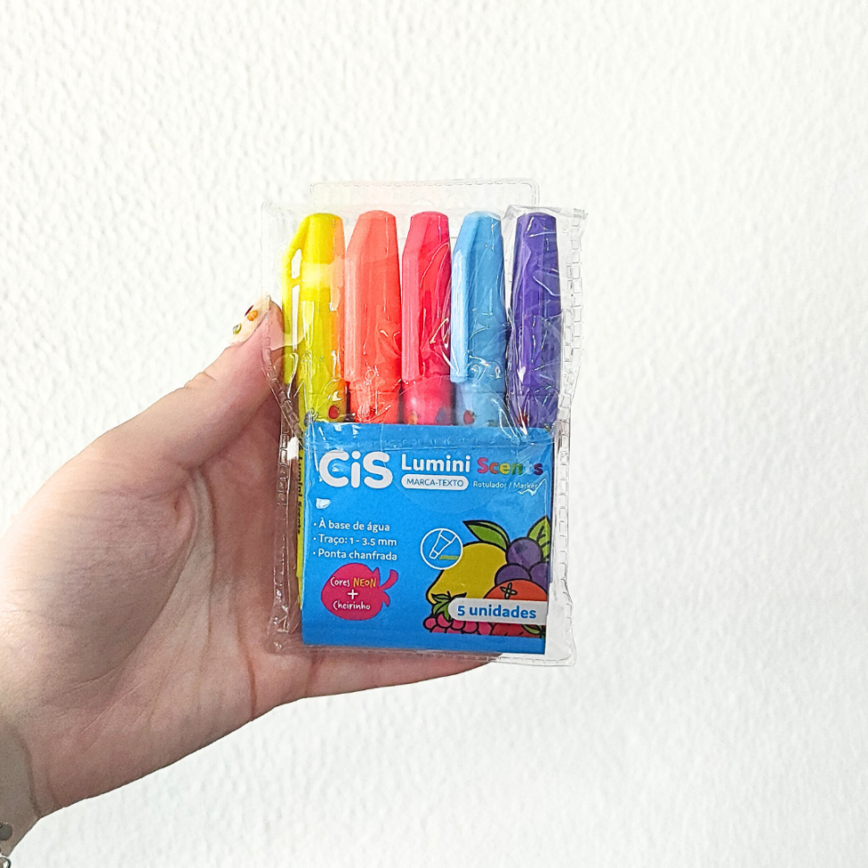 Kit Mini Marca Texto 5 Cores Lumini Scents CiS - #3