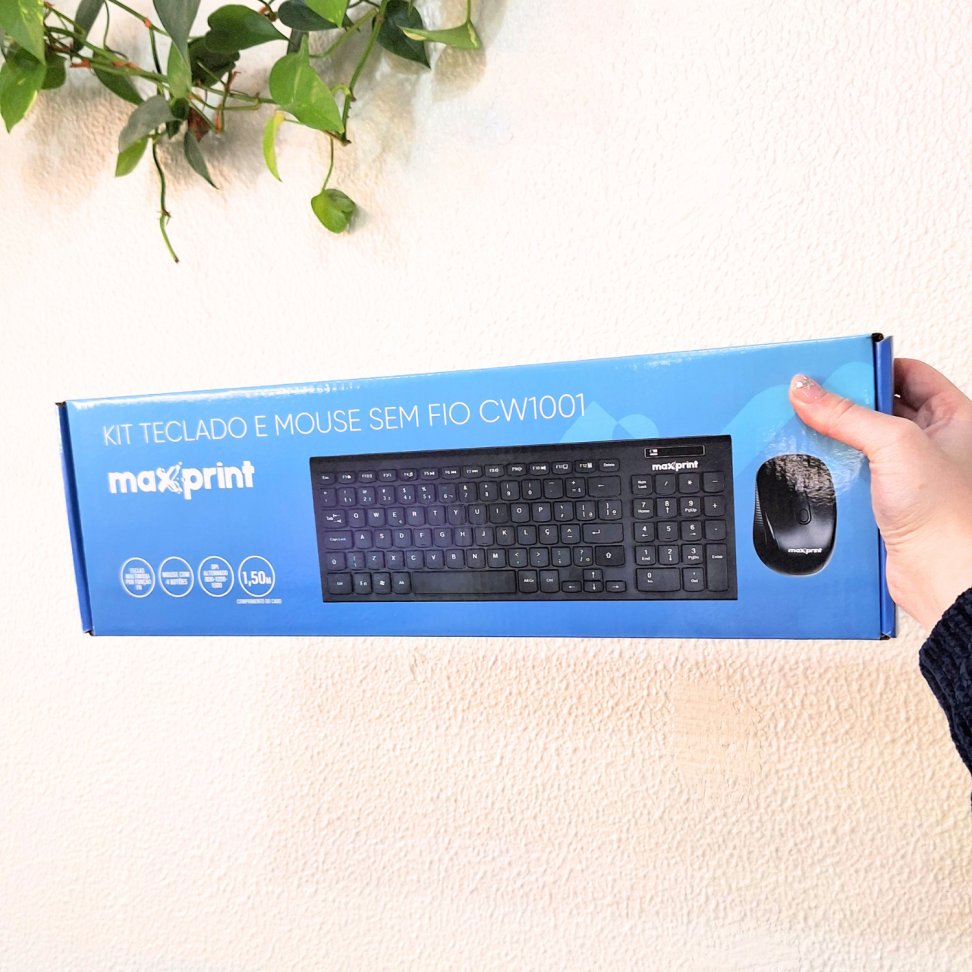 Kit Teclado e Mouse CW1001 Sem Fio Maxprint - #5