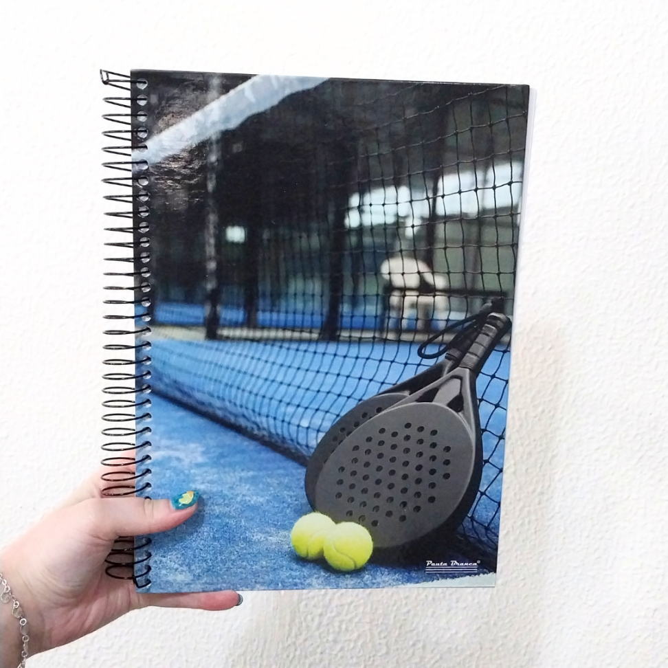 Caderno com Espiral Universitário Up 10 Matérias Pauta Branca - #6
