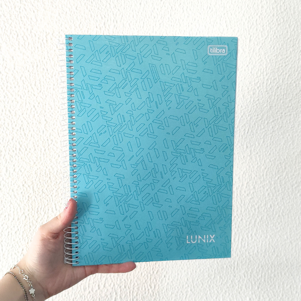 Caderno com Espiral Universitário 1 Matéria Lunix Tilibra - #10